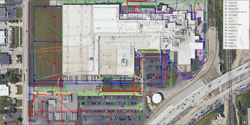GPS/GNSS utility map